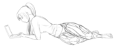 Intricate detailing of her prototype limbs