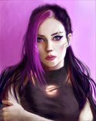 Artwork of Heartspowl's OC Iris from CODE: 1R15