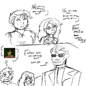 Charles harassing Lovelace until Jock saves the day.