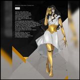 Alternative character profile depicting Iris's design if she was fully augmented