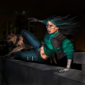 Nova and her dog Rex by Artifechs